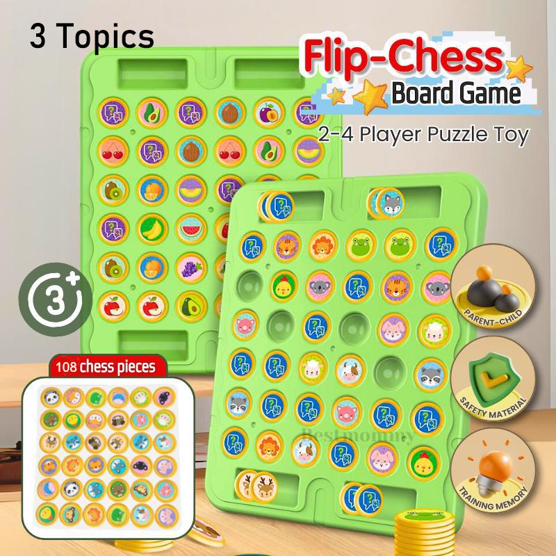 【3in1 108 Miếng Đồ Chơi Trí Tuệ Cờ Chiến Thuật – Trò Chơi Bàn Cờ Giải Đố Cho Trẻ Em, Tăng Khả Năng Tập Trung & Quan Sát | Board Game Giáo Dục Cho Bé Trai & Gái puzzle