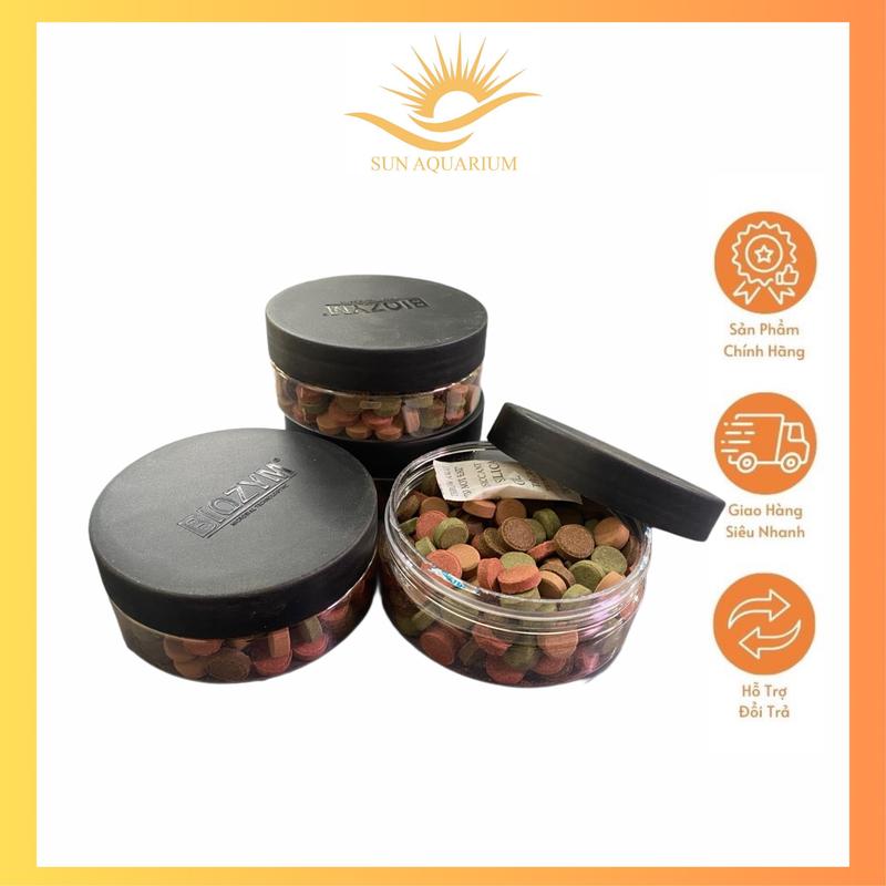  Hộp cám dán tổng hợp 4 vị cho cá cảnh Biozym   atermia trùng huyết toán xoắn viên tổng hợp  