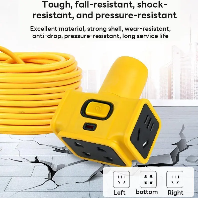【COD,Kirim Sekarang】 Kabel Listrik Gulungan Roll Dengan Saklar 30/20/10/5/3 Meter Sambungan Listrik Kabel Roll Kontra Arde Kabel Ekstensi Extension Cord Mendukung Kendaraan Listrik, Kabel Sambungan Multi Fungsi /Colokan Kabel Listrik /,Steker Kabel 3