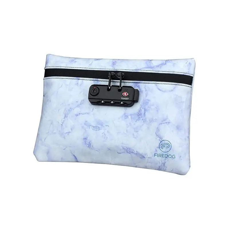 Smell Proof Bag with Lock, 1 Count Safety Odor Proof Travel Stash Cash Card Pouch Case Container, Durable Storage Bag for Home Office Outdoor Travel Camping