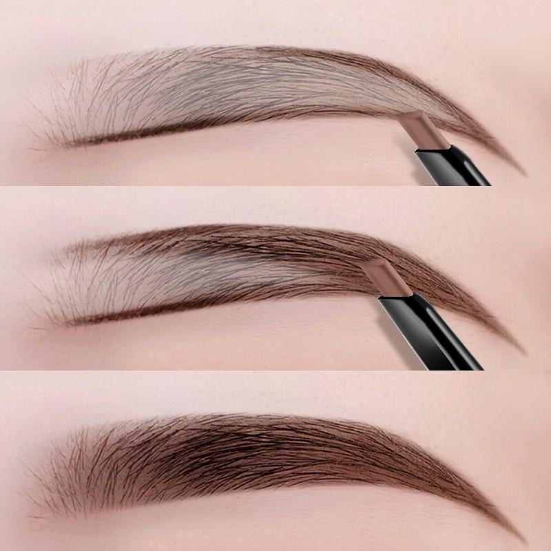 Product Introduction of ดินสอเขียนคิ้ว เครื่องสำอางสำหรับผู้หญิง ดินสอเขียนคิ้ว กันน้ำ ดินสอเขียนคิ้วแบบหมุน 2 in 1 มีแปรงปัดคิ้วในตัว ของเหลว สติ๊ก เจล ใช้งานได้ยาวนาน กันโคลน Cosmetics 1