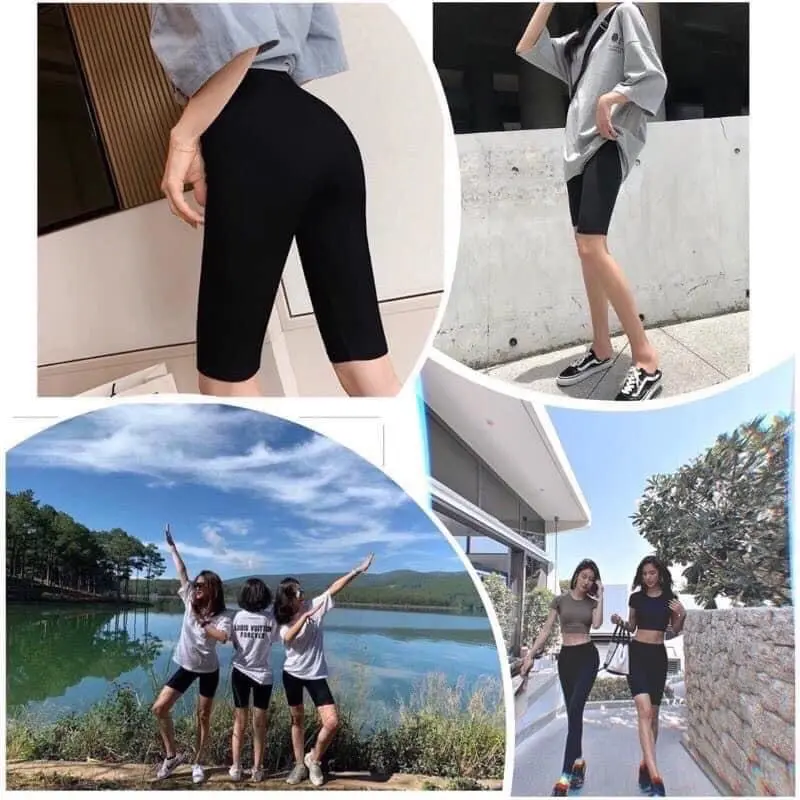 Quần legging ngố trên gối