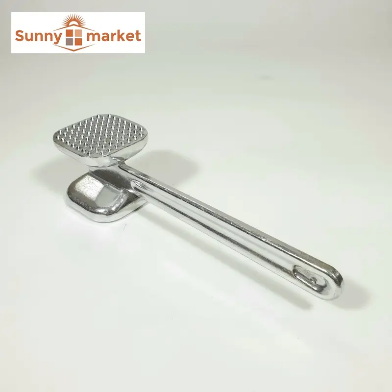 Búa đập thịt đa năng 2 đầu mặt trơn và mặt gai dài 23cm nhãn Drangon bằng gang nguyên khối 6