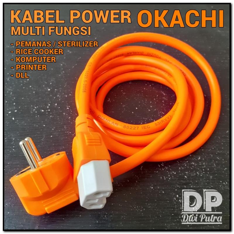 KABEL POWER MULTI FUNGSI OKACHI JS017 1.8 METER // KABEL JS-017 PSU ...