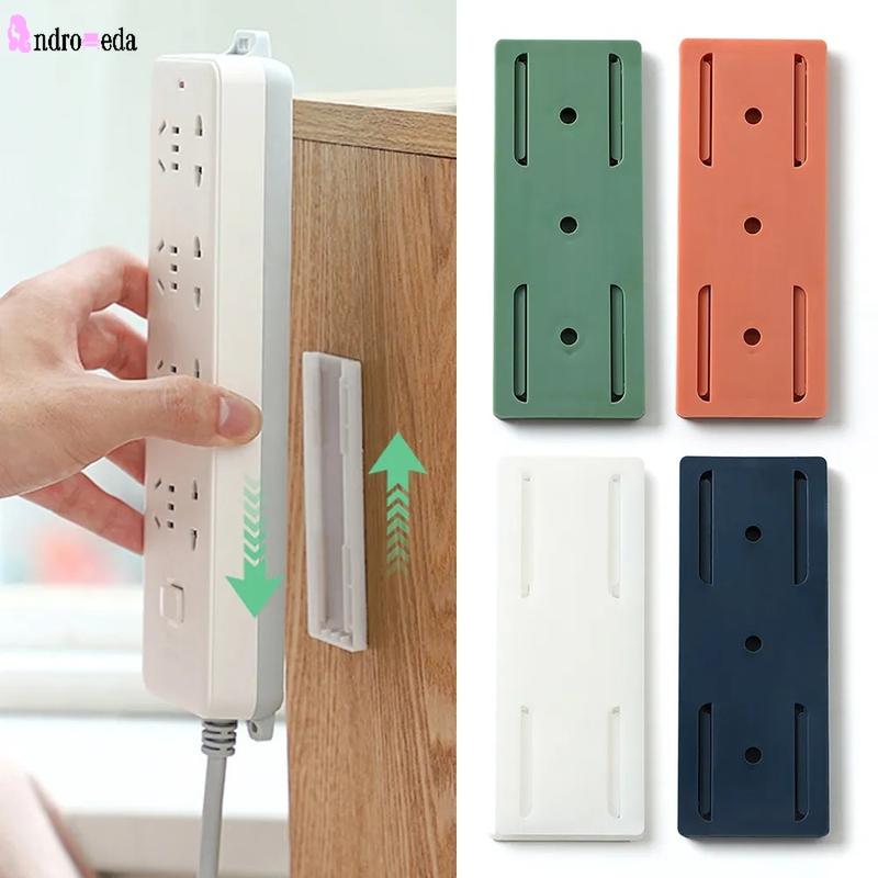Durable Wall-Mounted Socket Holder Punch-free Plug Fixer Strong Self ...