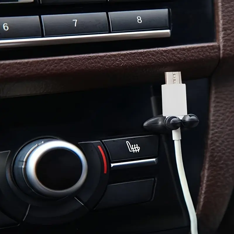 Car Cable Organizer, Multifunctional Car Cable Tie Clip, Heat Resistant & Anti-slip Cable Tie Clip, Car Interior Accessories 3