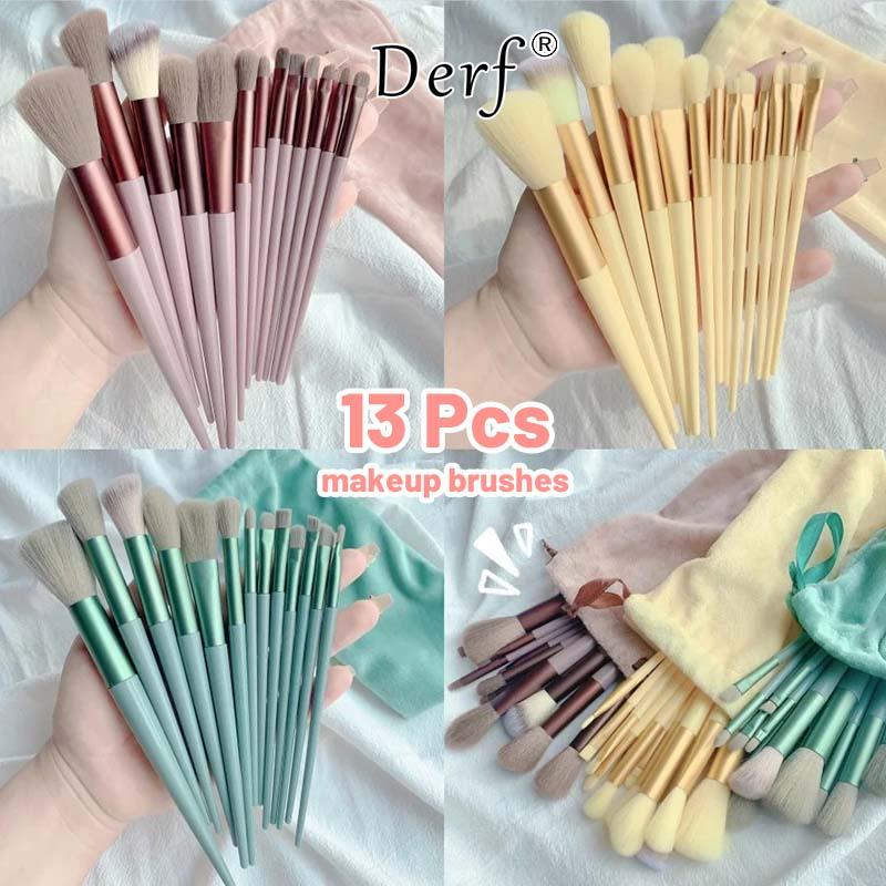 Bộ Cọ Trang Điểm 13 Chiếc Thích Hợp Cho Phấn Phủ Phấn Má Hồng Và Kem Che Khuyết Điểm Tiện Lợi Bao Gồm Cọ Đánh Phấn Và Cọ Phấn Mắt Dụng Cụ Trang Điểm Bộ Đầy Đủ Cọ Dụng Cụ Làm Đẹp Trang Điểm