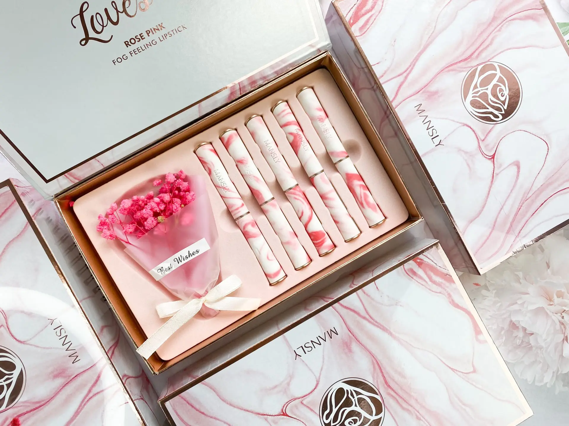 Set 5 Cây Son Sáp Mansly Siêu Mịn Cực Hot - Ảnh Thật Do Shop Chụp