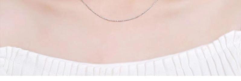 Product Introduction of S925 Sterling Silver Necklace Women's Necklace without Pendants Clavicle Necklace Non-Fading Box Thin Chain Simple Lengthened Single Chain 5