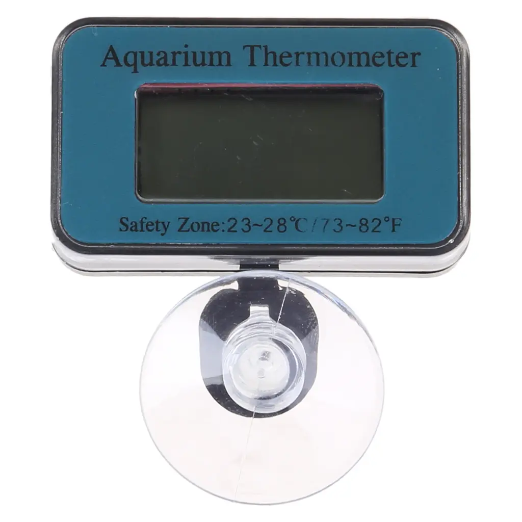 Waterproof Digital Aquarium Thermometer LCD Temperature Measuring Tool Submersible No Probe No Wire for Fish for Tank