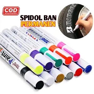 Spidol Ban Toyo Original 100% Paint Marker Cat Tyre ORI Oil based High Quality Nat Warna Tebal Karet Keramik Ban Motor Mobil Anti luntur Permanen Permanent Car