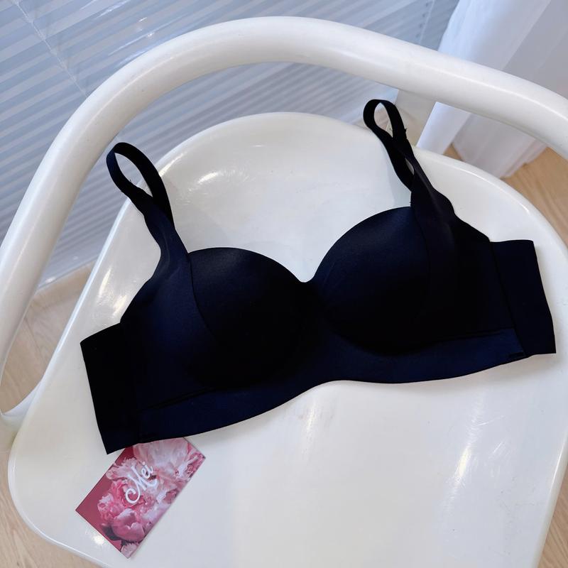 Mã C21 Áo Lót Không Quần Đệm Dày 3 cm Áo Trơn Không Viền Bản Lưng Lớn Không Ngấn Nách Mặc Áo Dài Áo Bó Áo Phông Top Bra Nữ 2