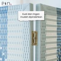 Gambar Pembatas / Sekat Ruangan Rotan Sintetis - Alonzo Sketsel 4 Panel - L Grey - D Grey dari Pine Rotan Jogjakarta Kota Yogyakarta 4 Tokopedia