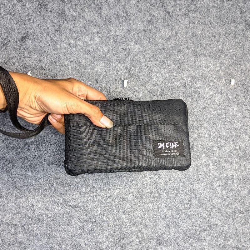 Pouch Wallet - Tas Dompet - Clutch Bag - Hand Bag - Sling Bag - Tas HP - Real Pict Pria Cowok 4