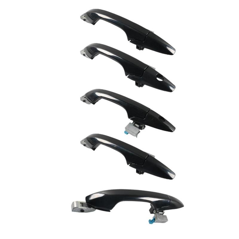 Exterior Door Handle Black Components 72180-swa-a11 for Honda Cr-v L4 2.4L 2007-2011 Length 28cm Easily Install Lightweight 3