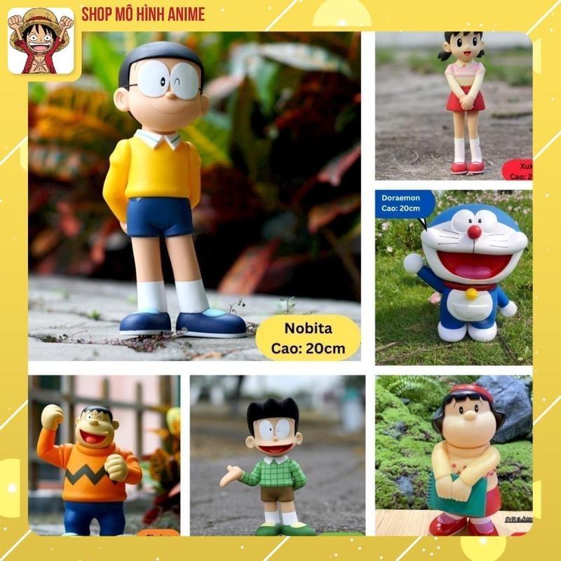 Mô Hình Nhân Vật Doraemon Nobita Chaien Xeko Xuka Jaiko Cao 23cm Siêu Đẹp Mô Hình Decor Trang Trí Nhà Cửa