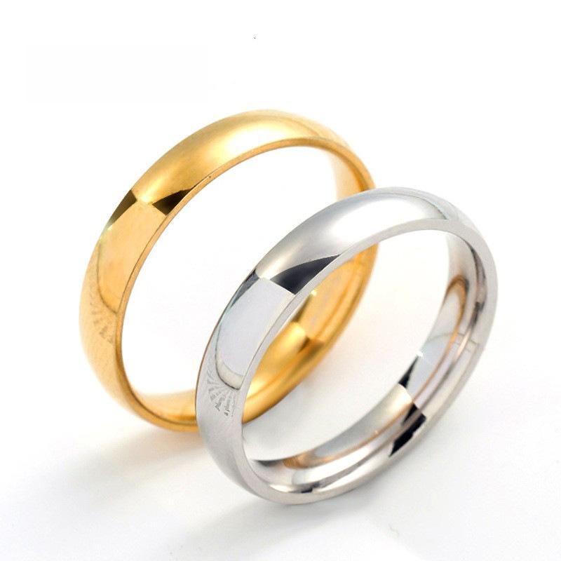 Nhẫn Thép Titan Phụ Kiện, Vòng MAYSU Mạ Sáng Bóng Vòng Cặp Đôi, Đường Kính 4mm, Chất Liệu Thép Không Gỉ, Đồ Trang Trí, Thích Hợp Cho Nữ, Nhà Sản Xuất nhẫn  của  zhenya 0