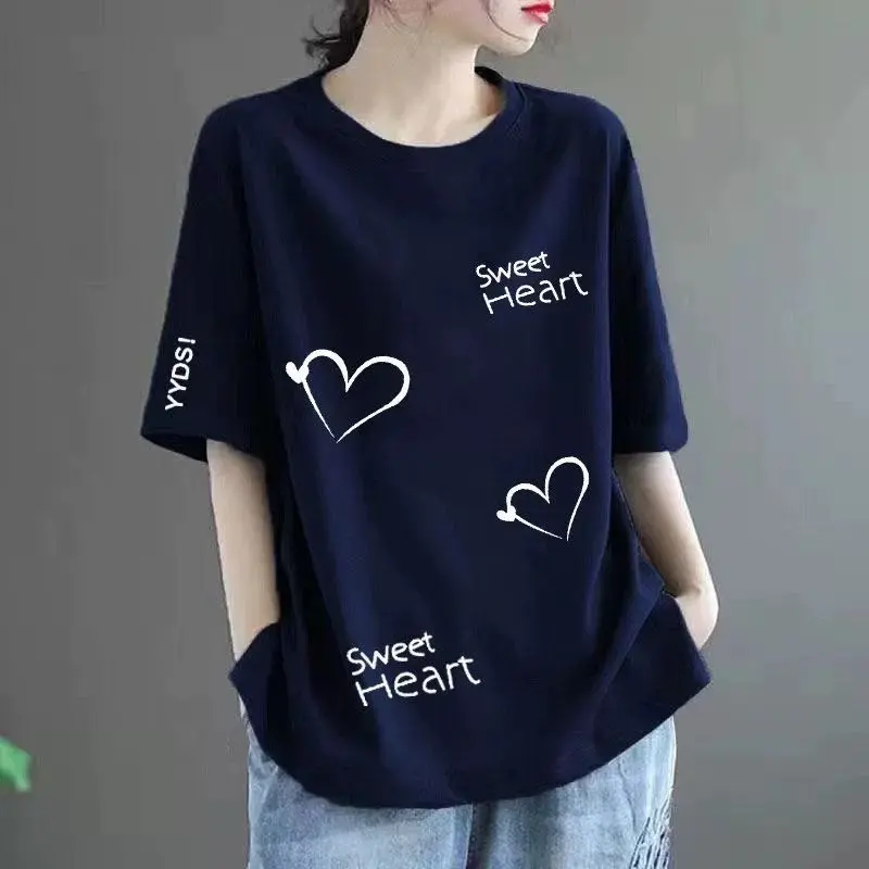 Limited Time Discount New Short Sleeve Shirt Women's Summer plus Size Loose Fat Slim Outerwear Flab Hiding Fashion Versatile Top Trendy Clothing Women's Clothing
