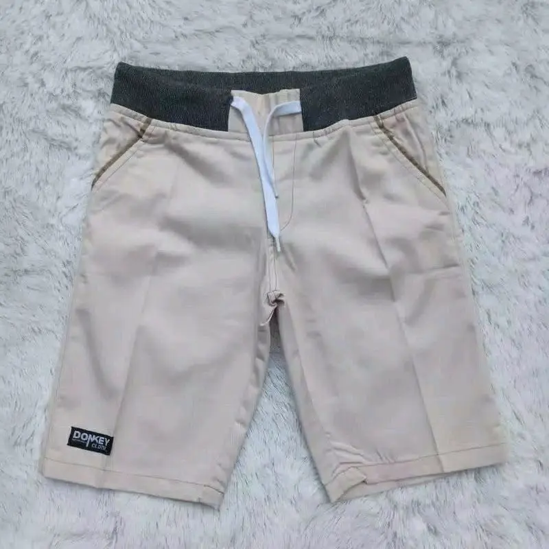 Paket Hemat 4 Pcs Celana Pendek Polos Anak Umur 5-15 Tahun 2