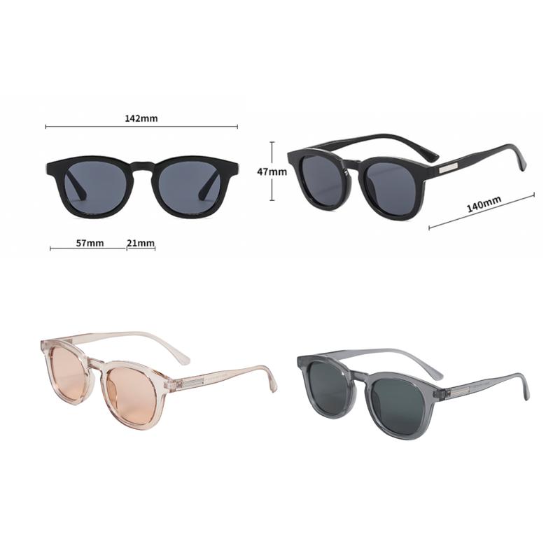 [LEIA] Kính râm thời trang gọng vuông dành cho nam nữ unisex chất liệu nhựa cứng cáp chống tia UV 2