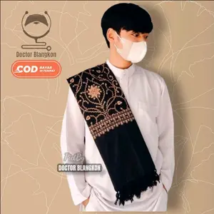 Sorban Pria Motif Batik Kashmiri Berbagai Warna Serban Habib Kasmir Surban Santri Anak Laki-laki Bisa COD Selendang  Syal Elegan