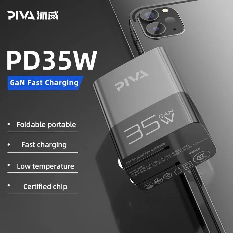 bộ sạc nhanh 35w Piva + cáp sạc Piva 100w Type_C iphone  17
