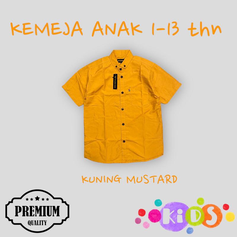 TERBARU!!! Kemeja Anak Laki Laki Umur 1-13 Tahun Kemeja Polos Lengan Pendek Premium Kemeja Polos Anak Laki Laki Terlaris 2024 4