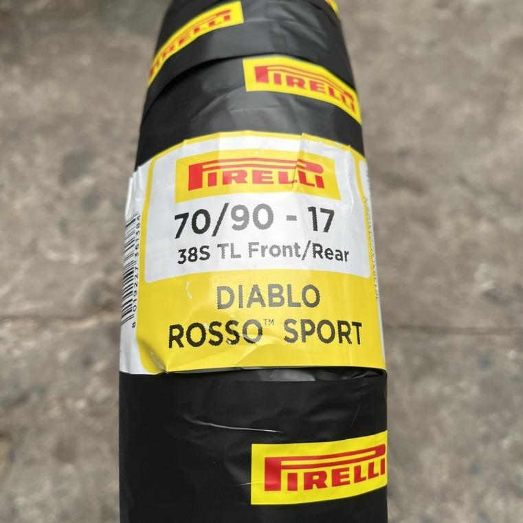 (70/90-17) Vỏ xe cho xe số Pirelli Diablo Rosso Sport 70/90-17 M/C 38S TL