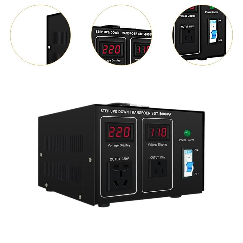 Product Introduction of Voltage Transformer Converter US Adapter Professional Easy to Use Step up/Down Transformer Converter 110V to 220V 220V to 110V 2