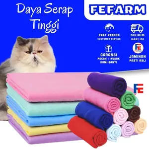 Handuk Grooming 30 cm x 60 cm Daya Serap Tinggi Kucing Anjing Microfiber FEFARM