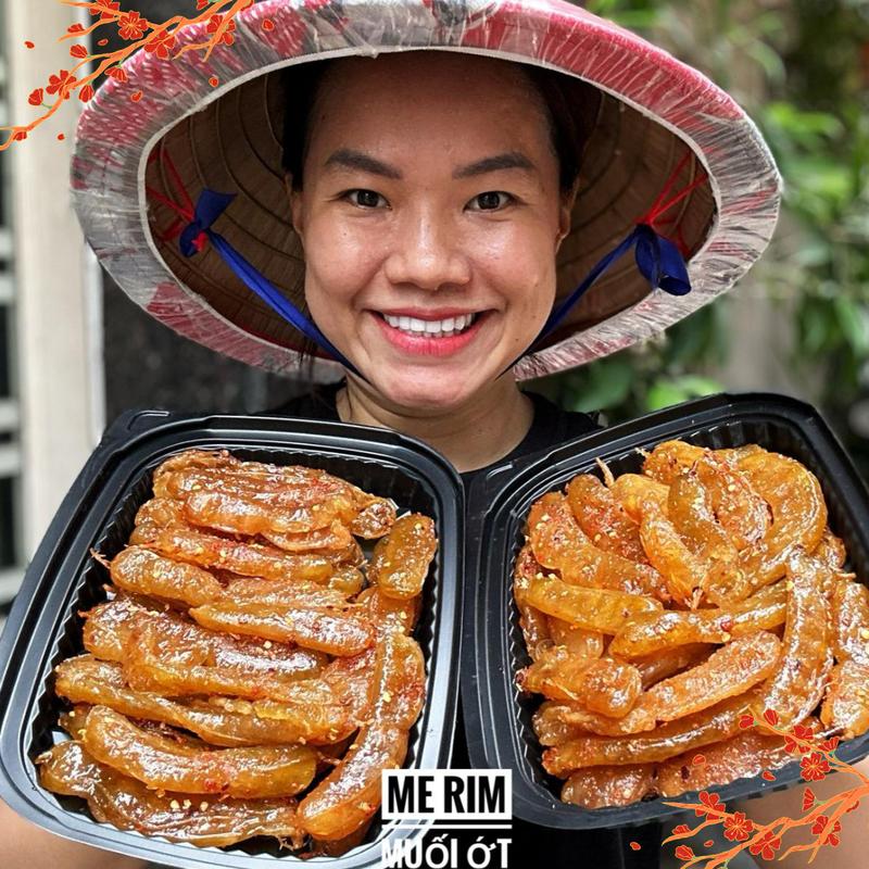 Mứt Me Rim Muối Ớt Vị trái cây Tự nhiên - Chua Cay  Ăn Vặt - 500gam - Chua nhiều