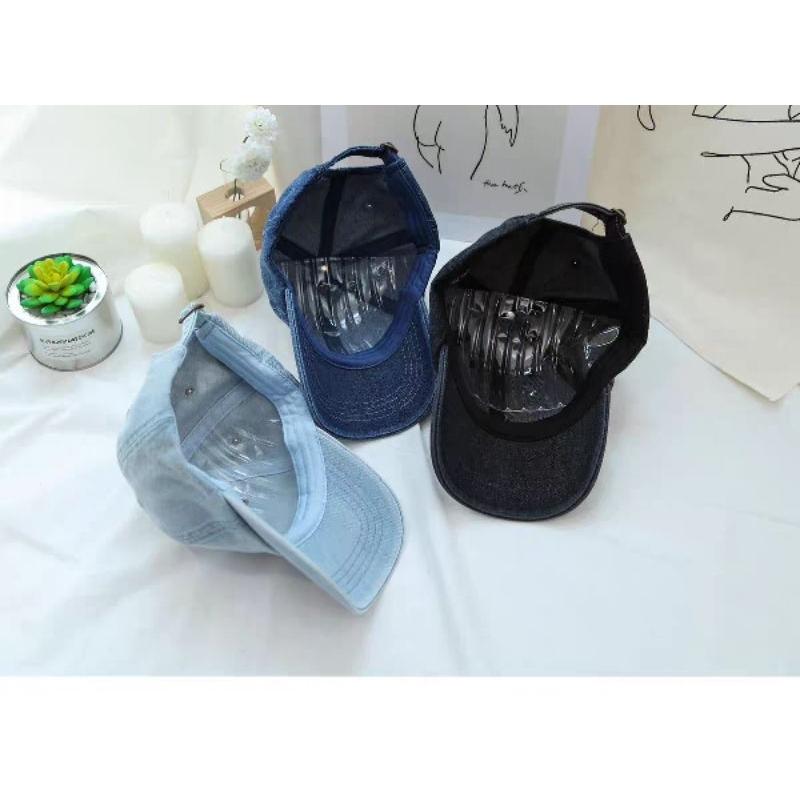 [CAPNH] Mũ lưỡi trai jeans trơn thời trang năng động cá tính trẻ trung phù hợp cho mọi lứa tuổi NaHi ngochieu1111 5