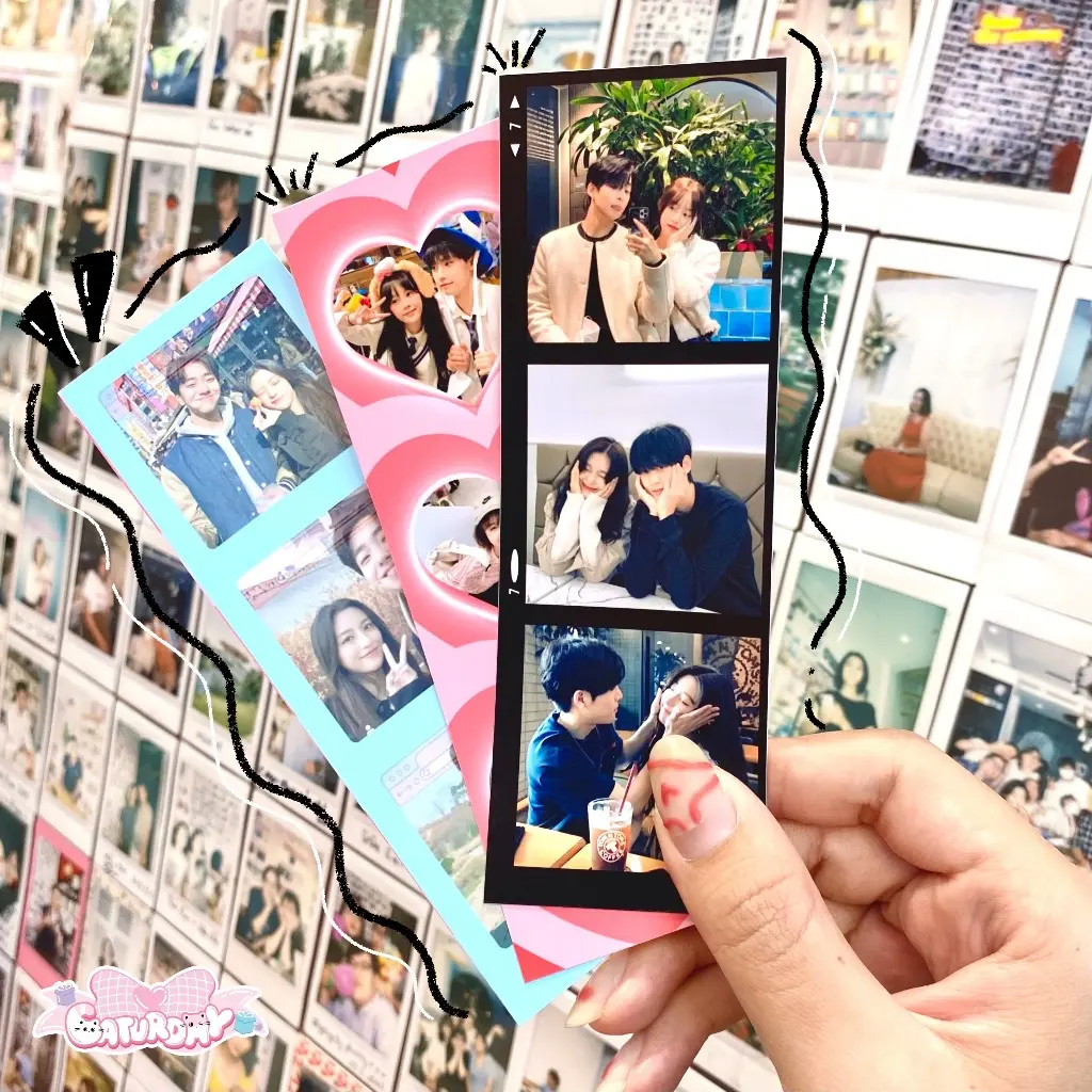 Ảnh Photobooth đơn 5x15 khung siu đáng iu (ib chọn mẫu)