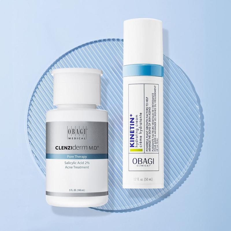 DEAL ĐỘC QUYỀN - Combo Dung dịch BHA Obagi Pore Therapy 148ml + Kem dưỡng Obagi Kinetin+ Hydrating Cream 50ml