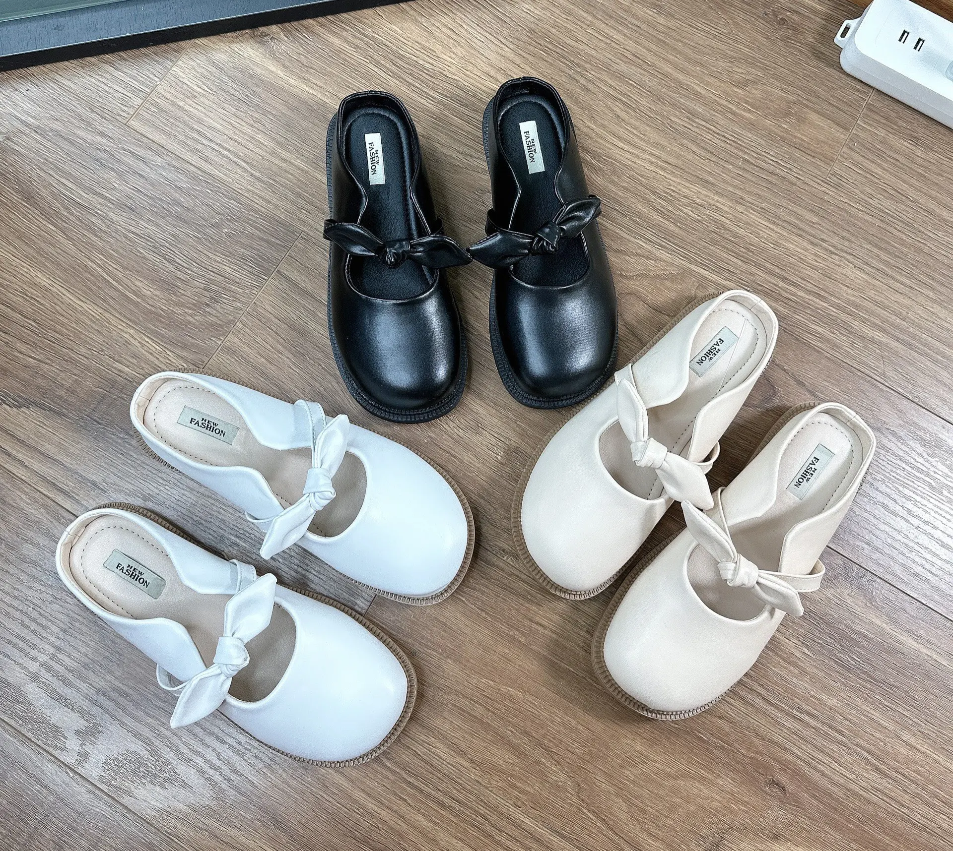 Dép búp bê nữ đế bệt thắt nơ DéP Shoes GiàY SỤC NƠ