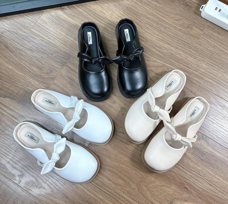 Dép búp bê nữ đế bệt thắt nơ DéP Shoes GiàY SỤC NƠ