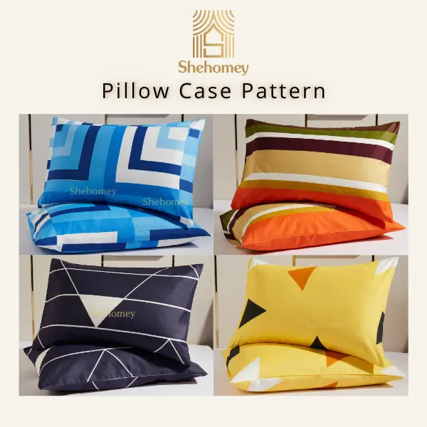 SHEHOMEY New Modern Design Sarung Bantal Corak Pillow Case Bedding Soft