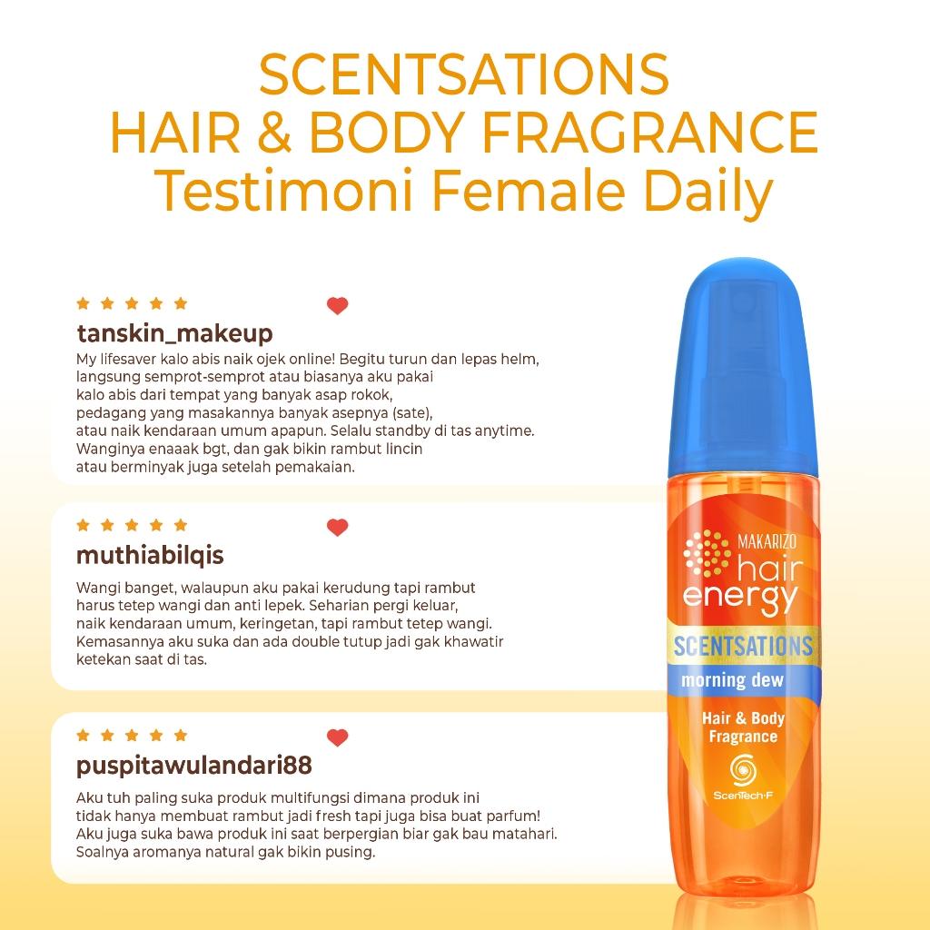 Makarizo Hair Energy Scentsations Hair Fragrance Morning Dew 100 mL Parfum Rambut / Perfume / Wangi Makarizo Hair Energy Scentsations Hair Fragrance Morning Dew 100 mL Parfum Rambut / Perfume / Wangi
