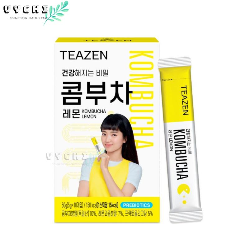 Trà Teazen kombucha vị chanh thanh nhiệt, giữ dáng cải thiện sức khỏe  Hàn Quốc