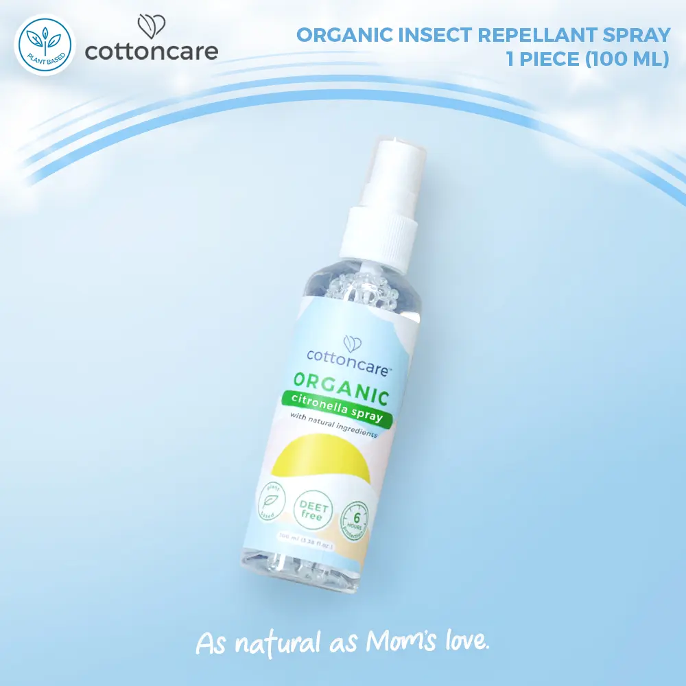 Cottoncare (100ML) Organic Citronella Repellent Spray DEET Drug Free Natural Water-Based Essential Oil Central
