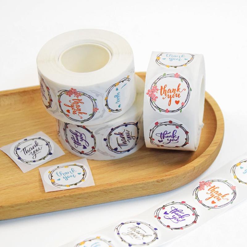 Product Introduction of สติ๊กเกอร์ขอบคุณ Thank You Sticker ขนาด 25mm จำนวน 500 ดวงต่อม้วน 29
