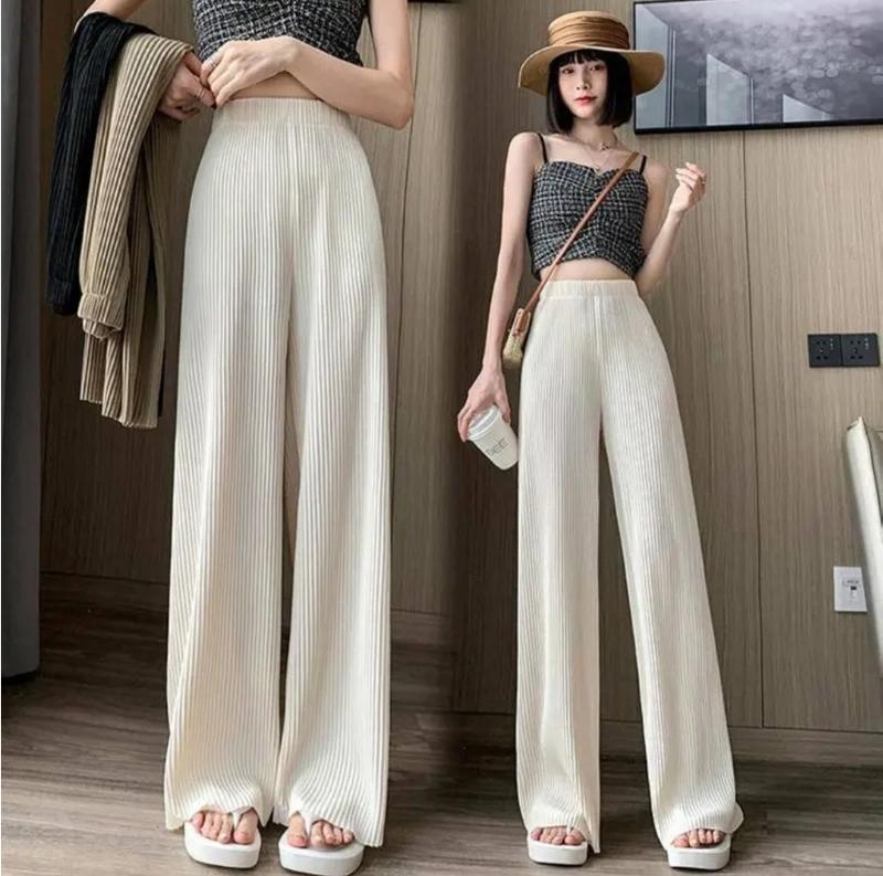 Quần xuông tăm dập ly cạp chun Freesize  Nữ Voi Women 6