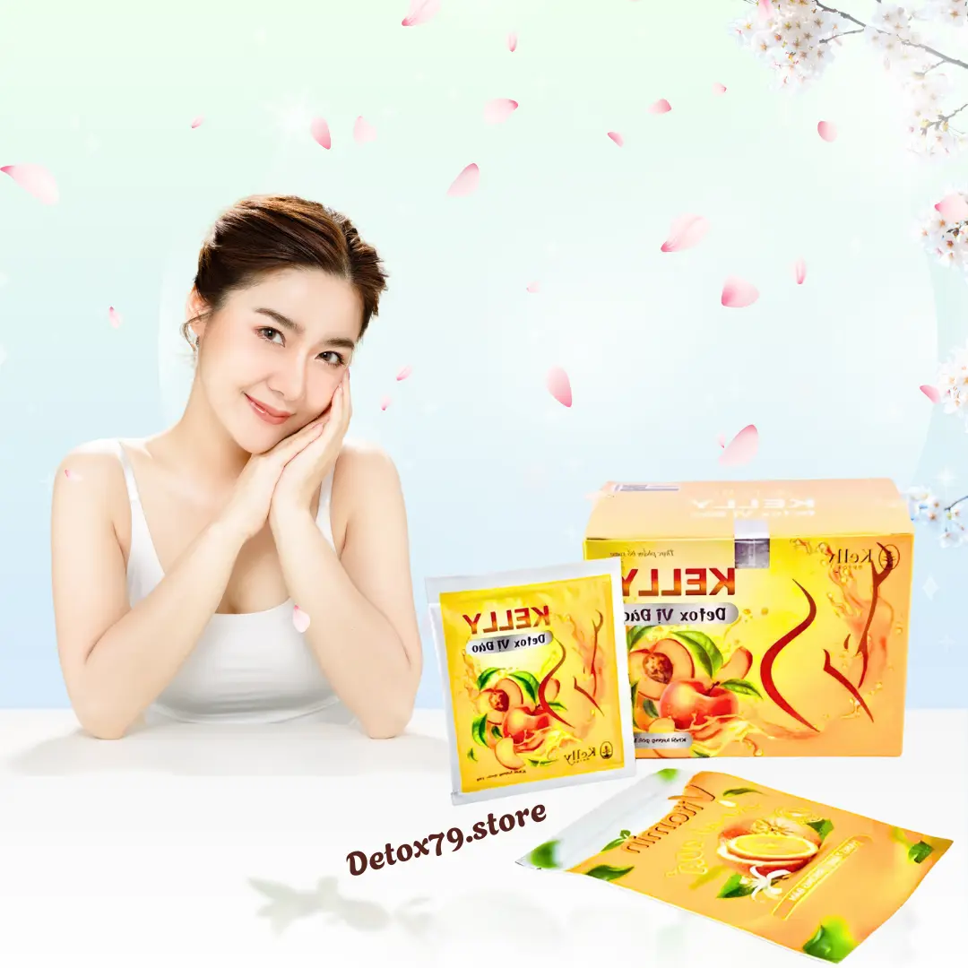 Trà thảo mộc tự nhiên hương đào 15 gói / hộp tặng vitamin