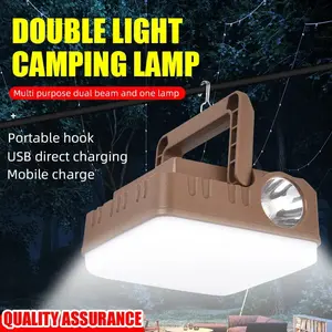 LAMPU CAMPING PLUS SENTER MULTIFUNGSI POWERBANK / LAMPU EMERGENCY BISA DI CAS TYPE-C
