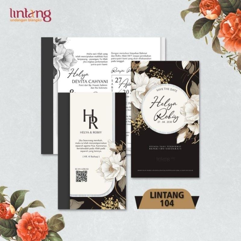 Undangan Pernikahan PROMO Terbatas LINTANG 104  | Paket Leng Elegan Modern Paket Lengkap 100 PCS Gratis Label & Plastik - JanjiKita | Default