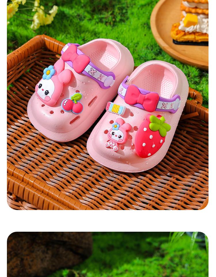 Product Introduction of Boys and Girls Cartoon Home Soft Bottom Non-Slip Sandals 23