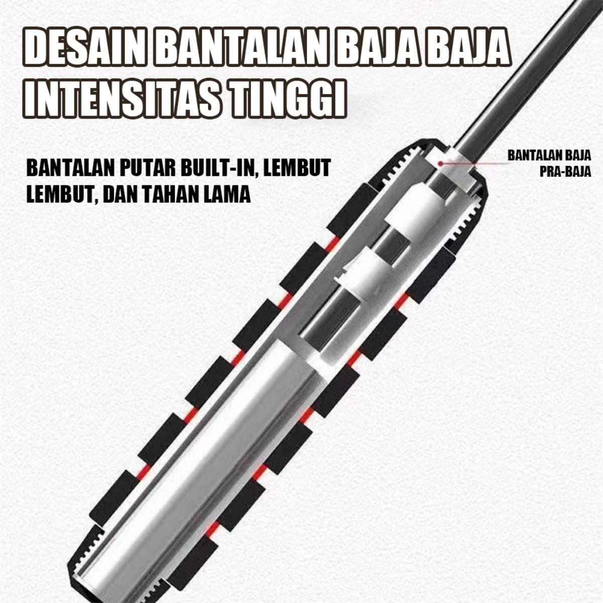Kawat Latihan Spring Steel Crossfit Dengan Matras Anti Slip 5cm x 30cm, Tang Ergonomis 15cm, Ideal untuk Kardio, Gym, dan Pelatihan Fungsional – Pita Tangkap Kardio tingkat Tinggi 2m