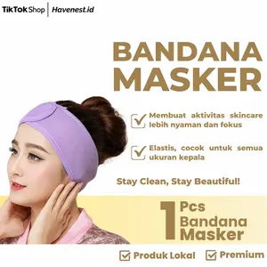 FACIAL HEADBAND BANDO MANDI - Bandana Masker - Bando Handuk