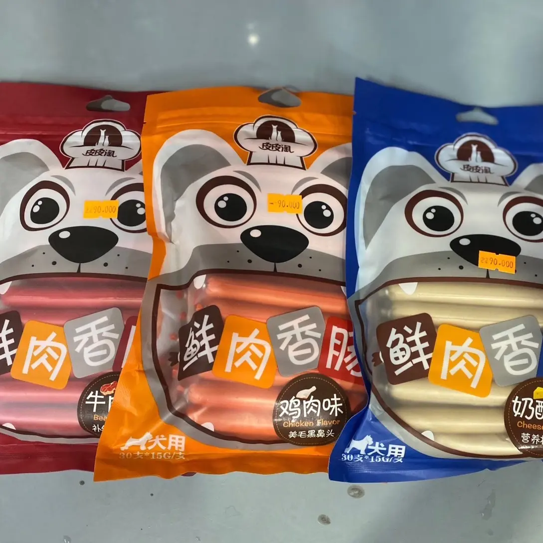 Xúc xích taotao cho chó mèo ( bịch 30 cây )và ( túi lẻ 10 cây )