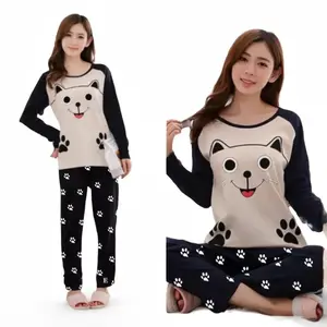 damai fashion  setelan piyama PAWPOW SET BAJU TIDUR REMAJA Celana Panjang